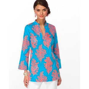 Lilly Pulitzer Size Small Tunic Blouse Ciara Sierra